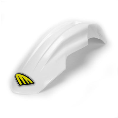 Cycra Factory Supermoto Front Fender - White — Fits Universal