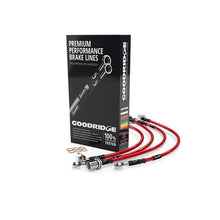 Load image into Gallery viewer, Goodridge 06-08 Audi RS4 B7 Stainless Steel Brake Lines - Red