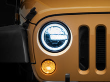 Cargar imagen en el visor de la galería, Raxiom 97-18 Jeep Wrangler TJ/JK 7-Inch LED Headlights w/ Halos- Black Housing (Clear Lens)