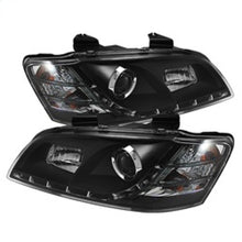 Cargar imagen en el visor de la galería, Faros delanteros de proyector Spyder Pontiac G8 08-09 DRL negros High H1 Low H7 PRO-YD-PG808-DRL-BK