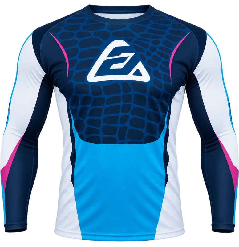 Answer Syncron Raceday Jersey Dark Blue/Cyan/Grey/Purple - 2XL (550609)