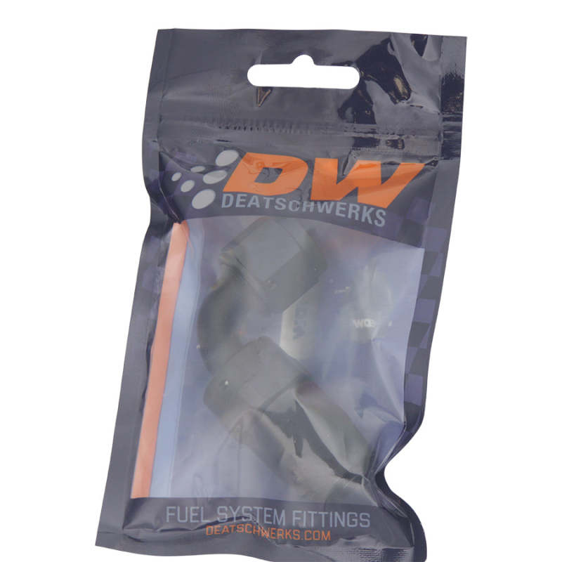 DeatschWerks 8AN Female Swivel 90-Degree Hose End CPE - Matte Black