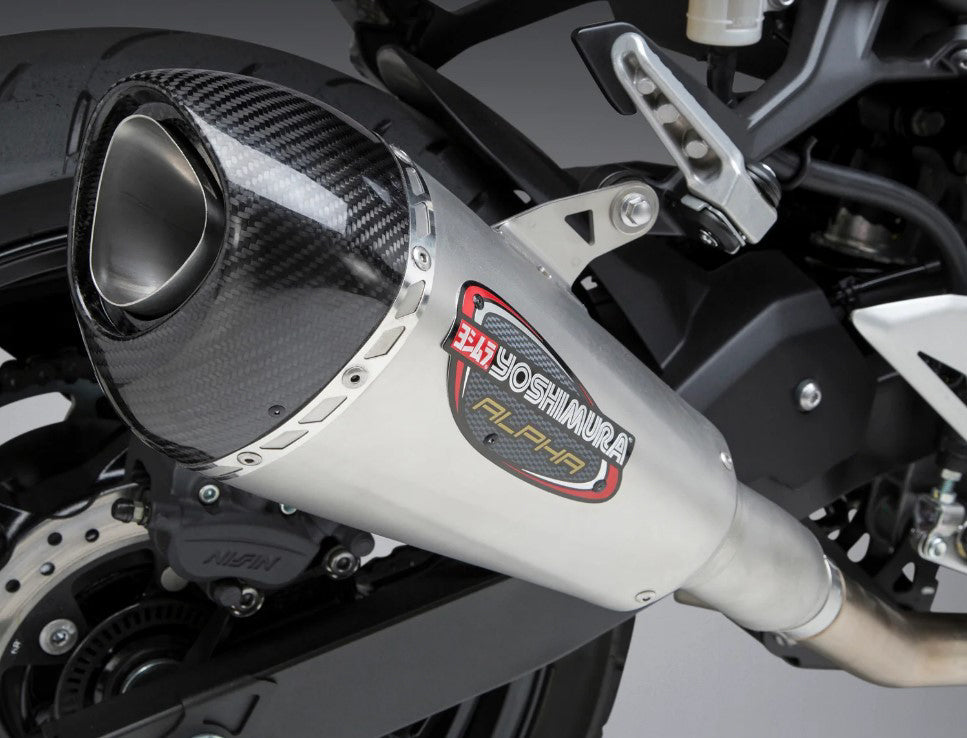 Yoshimura Exhaust Street Alpha-T Slip-on SS-SS-CF Works (14710BP520)