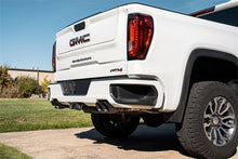 Cargar imagen en el visor de la galería, Corsa 19-23GMC Sierra 1500 Cat-Back Dual Rear Exit with Twin 4in Black Powder Coat Pro-Series Tips