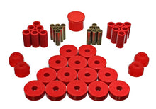 Cargar imagen en el visor de la galería, Energy Suspension 55-75 Jeep CJ5/CJ6 Red Hyper-Flex Master Bushing Set