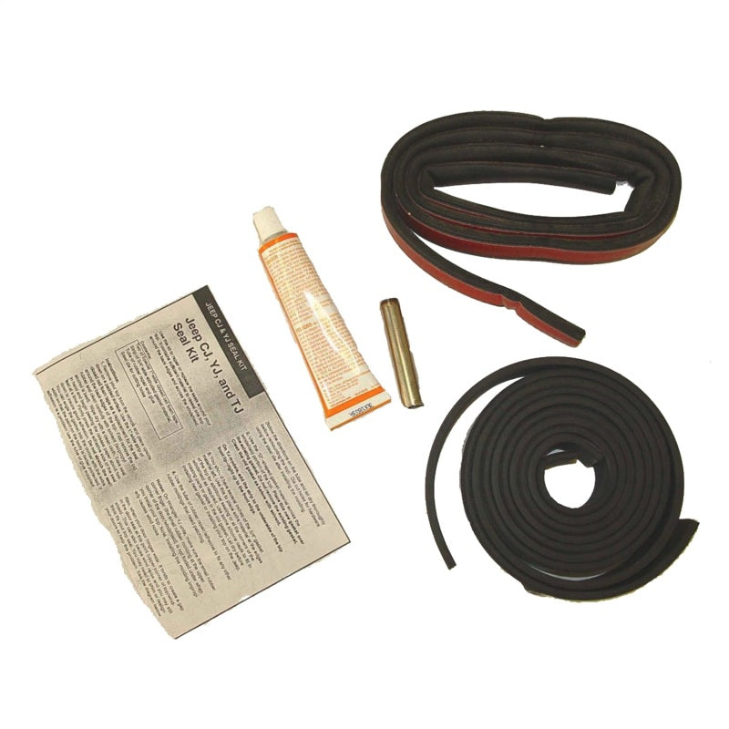 Kit de sellador para techo rígido Omix con sellador para CJ y Wrangler de 1976 a 2006