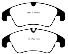 Cargar imagen en el visor de la galería, Pastillas de freno delanteras Greenstuff EBC Audi A4 2.0 Turbo 09-11