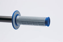 Cargar imagen en el visor de la galería, Renthal MX Dual Compound Grips Tapered 1/2 Waffle - Grey/ Blue