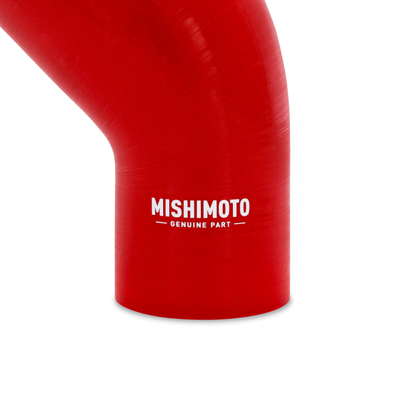 Mishimoto Silicone Reducer Coupler 45 Degree 3.5in to 4in - Red