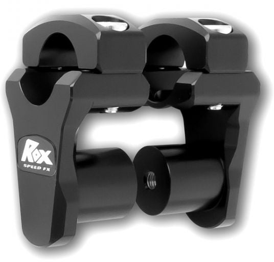 ROX Handlebar Pivoting Riser 1-3/4"X1-1/8"X1-1/8" Black (3R-P2PPLK)