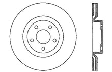 Cargar imagen en el visor de la galería, StopTech Power Slot 05-07 Cadillac XLR / 06-09 Chevy Corvette Front Right Drilled &amp; Slotted Rotors