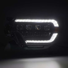 Cargar imagen en el visor de la galería, AlphaRex 12-15 Toyota Tacoma NOVA LED Proj Headlights Plank Alpha Blk w/Activ Light/Seq Signal/DRL