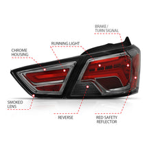 Cargar imagen en el visor de la galería, ANZO 14-18 Chevrolet Impala LED Taillights Smoke