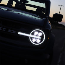 Cargar imagen en el visor de la galería, AlphaRex 21-23 Ford Bronco NOVA LED Projector Headlights Black