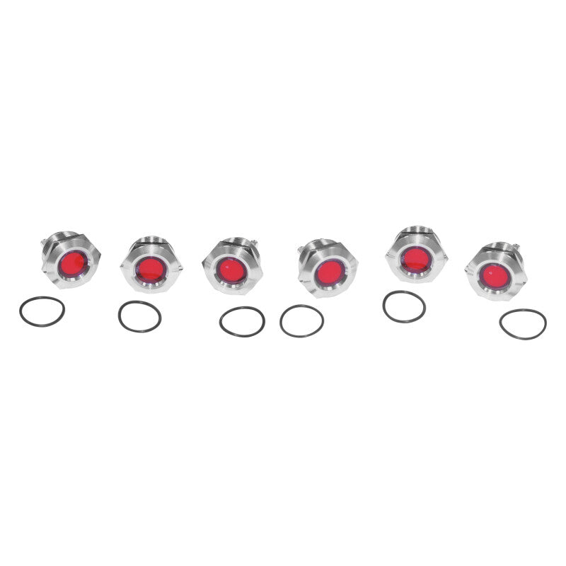 Letric Lighting Royal Flush Mnt Led 1in Stl/Red