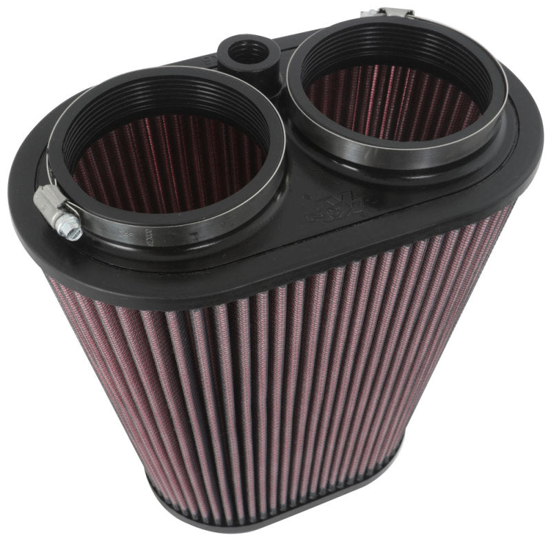 K&N Universal Clamp-On Air Filter — 3-1/8in Dual FLG