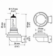 Cargar imagen en el visor de la galería, Hella Optilux H11 55W XY Extreme Yellow Bulbs (Pair)