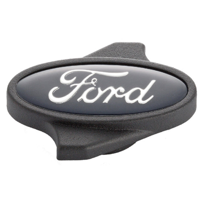 Ford Racing Black Ford Logo Air Cleaner Nut — Universal Fit
