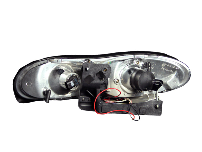 Faros delanteros con proyector ANZO 1998-2002 Chevrolet Camaro con Halo negro