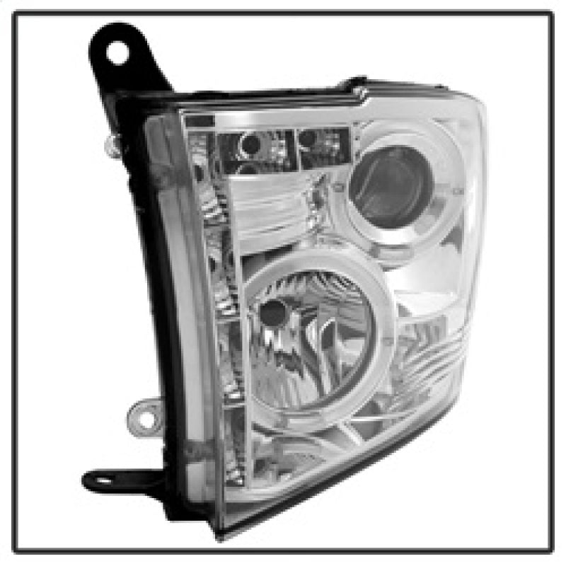 Faros delanteros de proyector Spyder Dodge Ram 1500 09-14 10-14 Halógeno - LED Halo LED - Chrm PRO-YD-DR09-HL-C