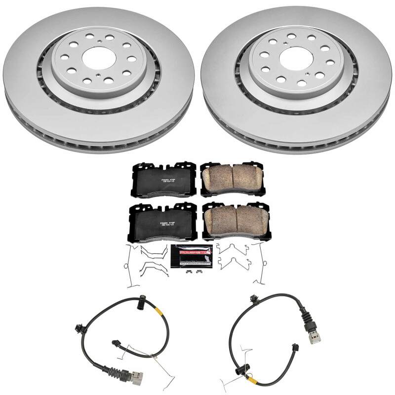 Power Stop 10-17 Lexus LS460 Front Z23 Coated Brake Kit