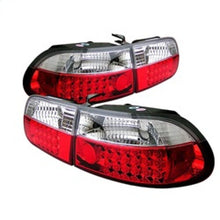 Cargar imagen en el visor de la galería, Spyder Honda Civic 92-95 3DR LED Tail Lights Red Clear ALT-YD-HC92-3D-LED-RC