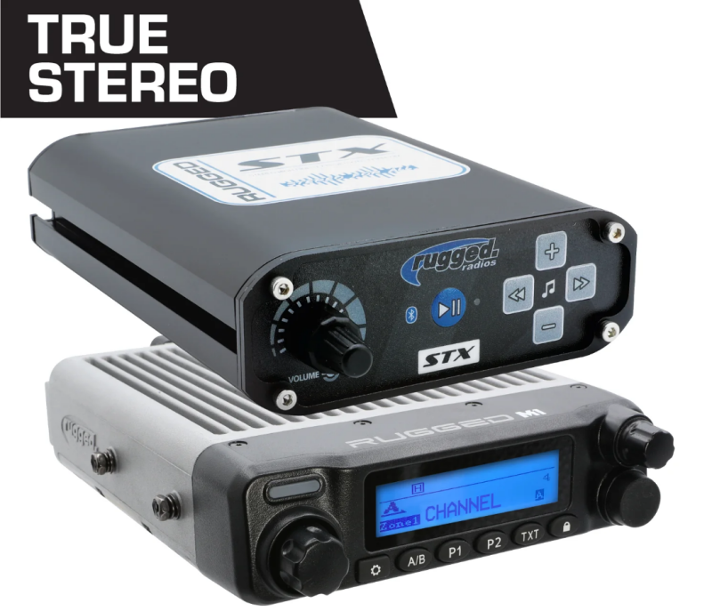 Rugged Radios STX STEREO Complete Master Comm Kit w/ Intercom - 2-Way Radio M1 VHF Business Band (MCK-STX-2P-M1)