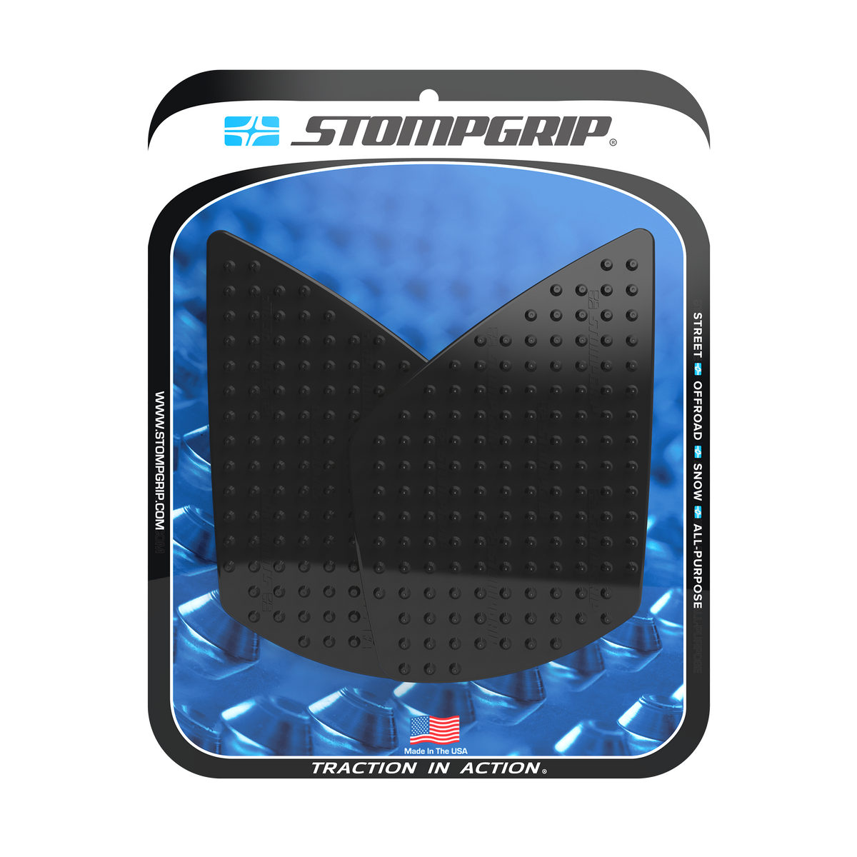 Stompgrip Tank PAD KIT Volcano Black TRI (55-10-0199B)