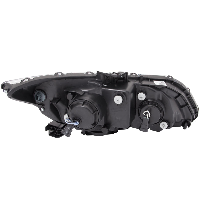 Faros delanteros con proyector ANZO 2012-2015 Honda Civic con barra en U, color negro