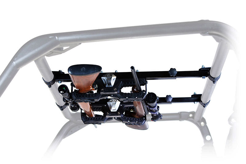 Seizmik 01+ A Cat/ Hon/JD/ Kaw/ Pol/ Suz/ Yam UTV OHGR 2 Gun Rack 1.75