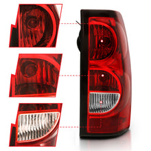 Cargar imagen en el visor de la galería, ANZO 2004-2007 Chevy Silverado Taillight Red/Clear Lens w/Black Trim (OE Replacement)