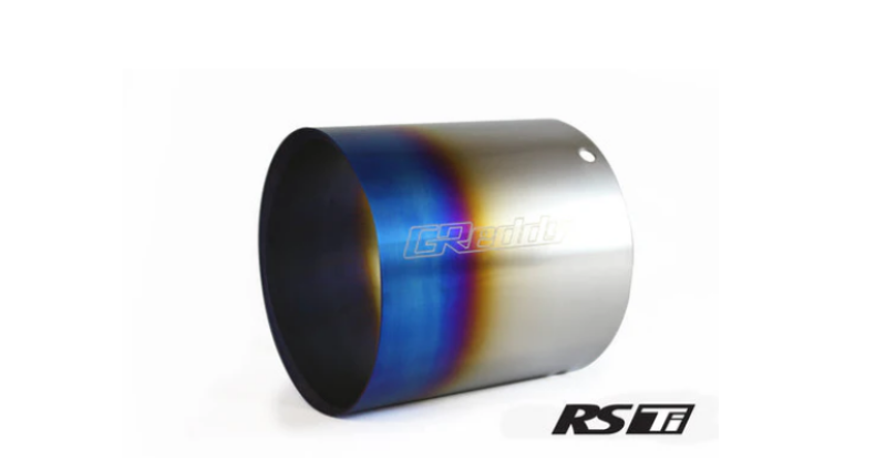 GReddy Burnt Titanium Tip 115mm Diameter 120mm Length (for Revolution RS/RS-TI/RS-Race) - 160 Rev RS