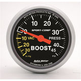 Autometer Sport-Comp 52mm 45 PSI Mechanical Boost Gauge