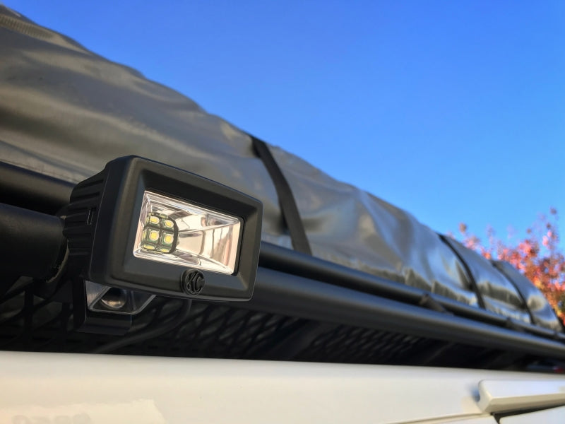 KC HiLiTES C-Series C2 LED 2in Backup Area Flood Light 20W (Pair Pack) - Black