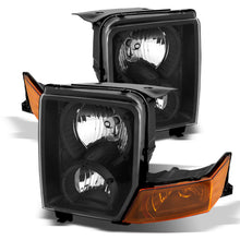 Cargar imagen en el visor de la galería, Xtune Jeep Commander 06-10 Crystal Headlights Black HD-JH-JCOM06-AM-BK