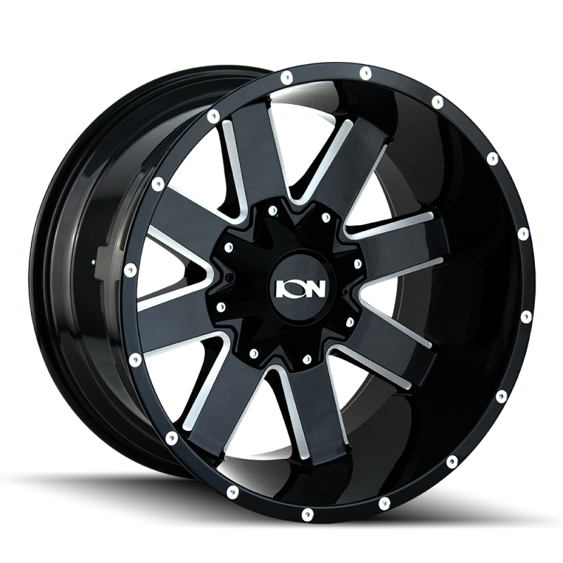 ION Type 141 17x9 / 6x135 BP / 13mm Offset / 106mm Hub Gloss Black Milled Wheel