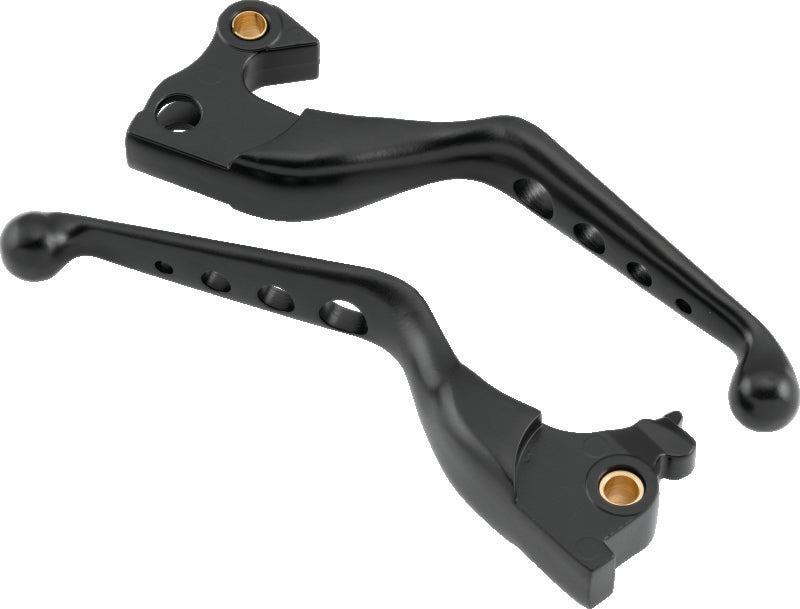 Bikers Choice 14-Up XL Black O Series Holed Lever Set