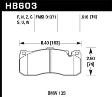 Cargar imagen en el visor de la galería, Hawk 08-13 BMW 135i 3.0L Base Front ER-1 Brake Pads