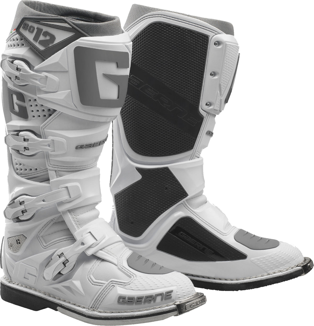 Gaerne SG12 Boots White SZ 10 (2174-074-010)