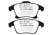 Cargar imagen en el visor de la galería, EBC 13+ Ford Fusion 1.6 Turbo Greenstuff Front Brake Pads