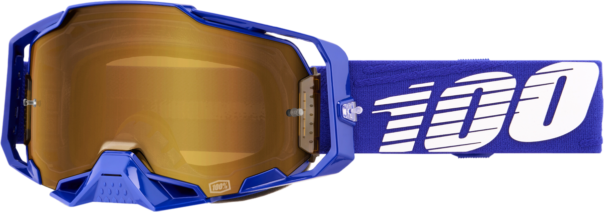 100-Percent Armega Goggle Klein Mirror True Gold Lens (50005-00047)