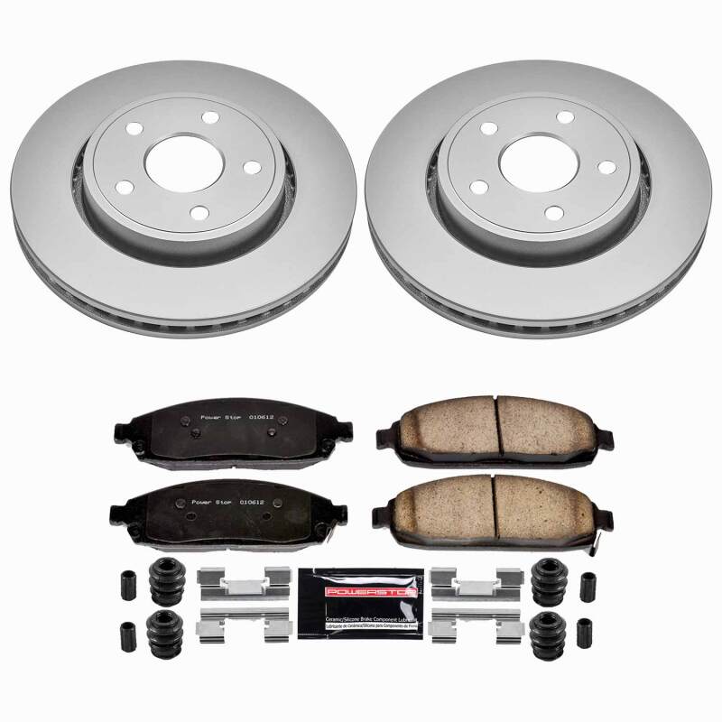 Power Stop 06-10 Jeep Commander Front Z23 Coated Brake Kit