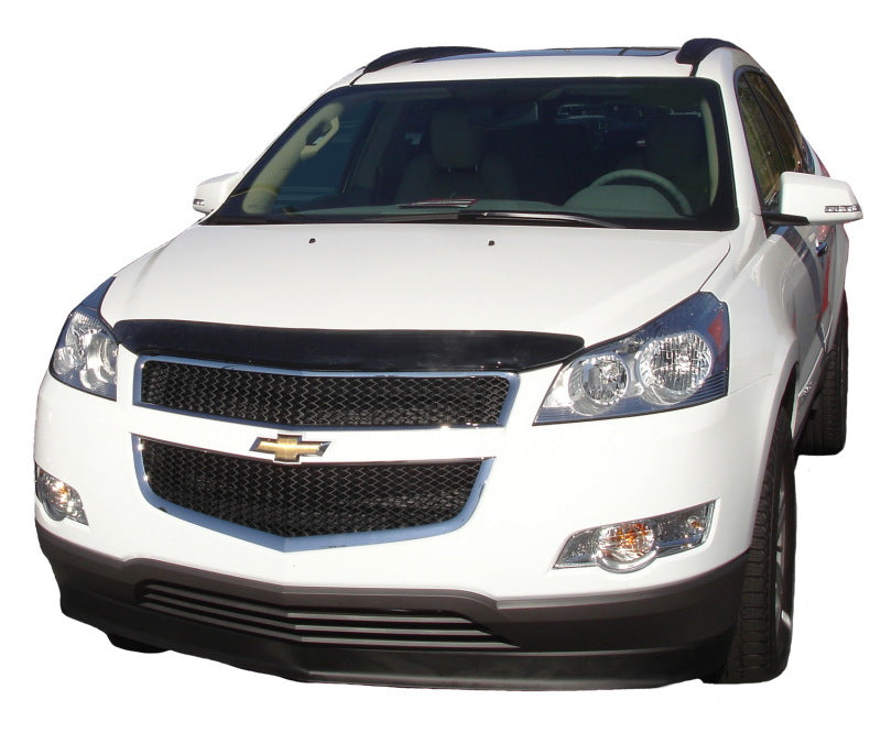 AVS 09-12 Chevy Traverse High Profile Bugflector II Hood Shield - Smoke