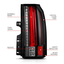 Cargar imagen en el visor de la galería, ANZO 2015-2017 GMC Yukon/Yukon XL LED Taillights Black