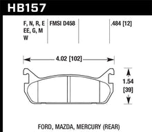 Cargar imagen en el visor de la galería, Hawk 94-96 Ford Escort GT/Mercury Tracer HPS 5.0 RearBrake Pads