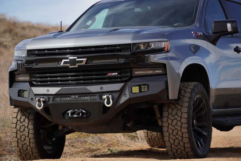 DV8 Offroad SPEC Series Front Bumper — Fits 2019-2021 Chevrolet Silverado 1500