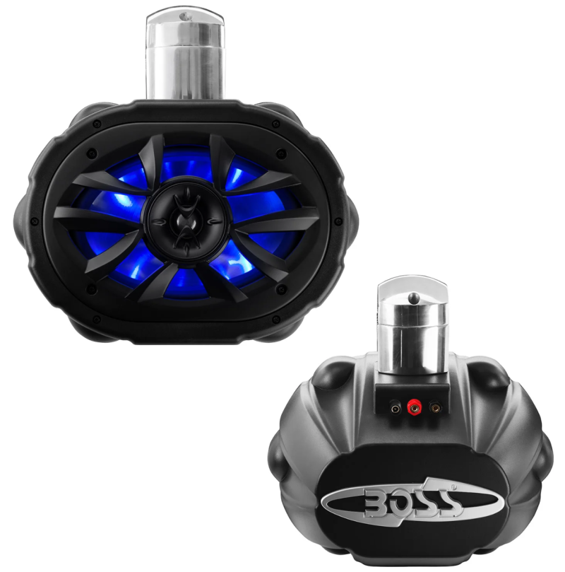 Boss Audio Systems 6 x 9In ATV UTV Marine Waketower Stereo Speakers - RGB Illumination (MRWT69RGB)