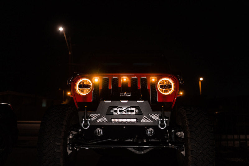 Luces de posición ámbar con parrilla Jeep JL DV8 Offroad 2018+