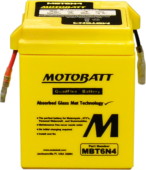 Motobatt Battery MBT6N4 Sealed Factory Activated