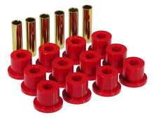 Cargar imagen en el visor de la galería, Prothane 67-87 GM Rear Spring &amp; Shackle Bushings (w/ 1.5in Bushings) - Red